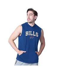 Msx by Michael Strahan Men's Royal Buffalo Bills Action Sleeveless Pullover Hoodie