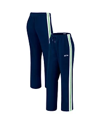 Wear by Erin Andrews Women's College Navy Seattle Seahawks Color Block Straight Leg Pants