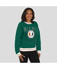 Wear by Erin Andrews Women'sGreen Miami Hurricanes Seal Sweatshirt