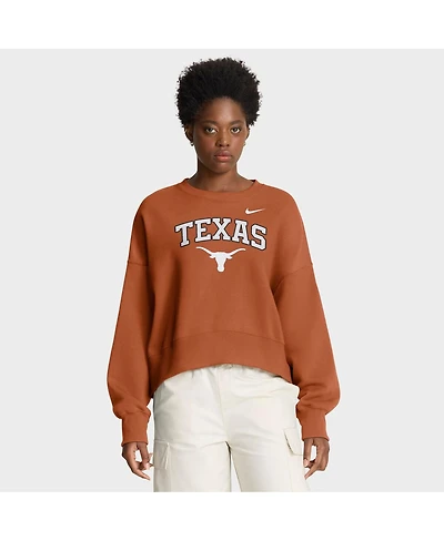 Nike Women'sTexas Orange Texas Longhorns Oversized Phoenix Arch Pullover Sweatshirt