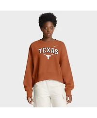 Nike Women'sTexas Orange Texas Longhorns Oversized Phoenix Arch Pullover Sweatshirt