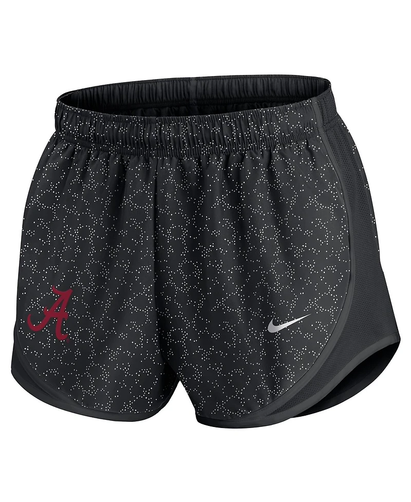 Nike Women'sBlack Alabama Crimson Tide Tempo Pattern Dri-fit Shorts