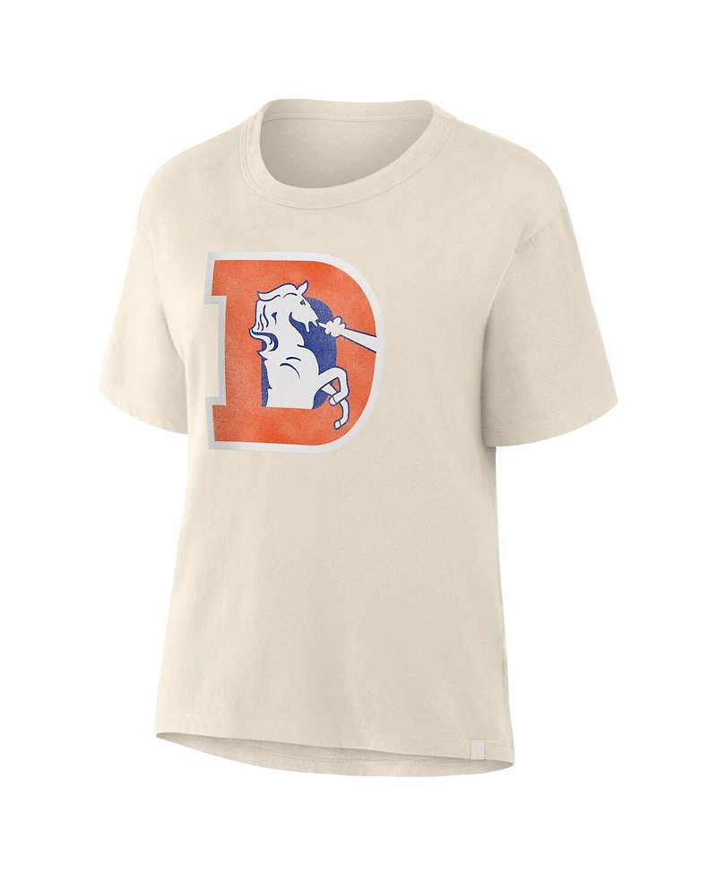 Fanatics Women's Cream Denver Broncos Dove Legacy T-Shirt
