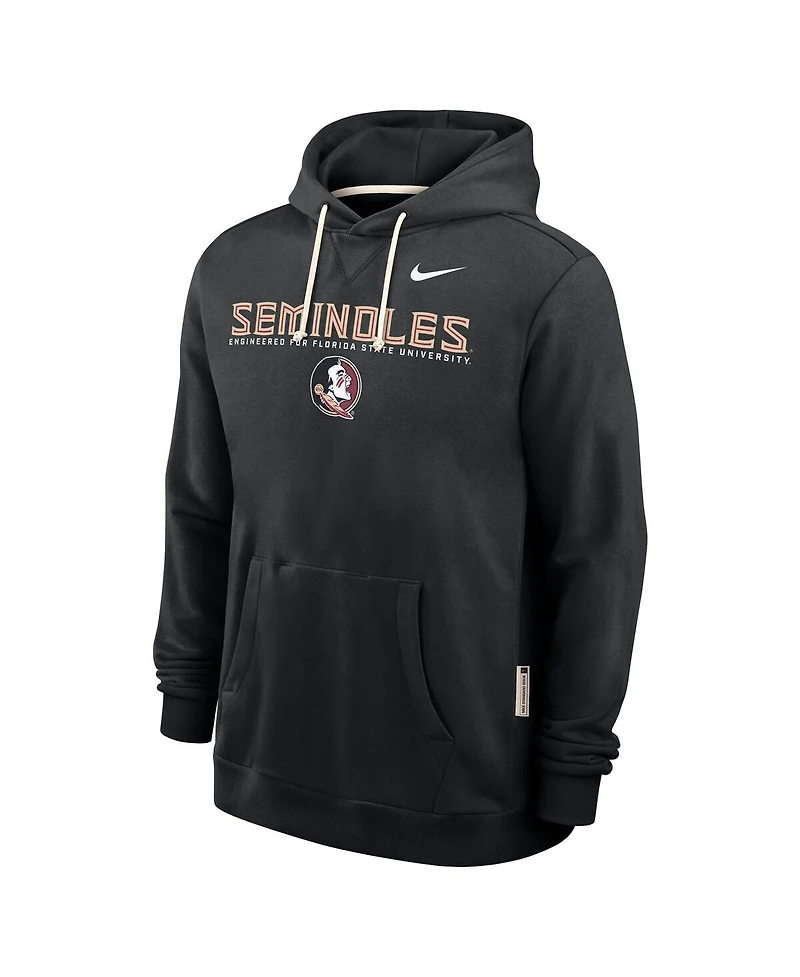 Nike Men's Black Florida State Seminoles 2025 Sideline Standard Issue Dri-fit Hoodie
