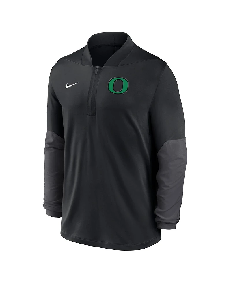 Nike Men's Black Oregon Ducks One Goal Performance Half-Zip Pullover Hoodie