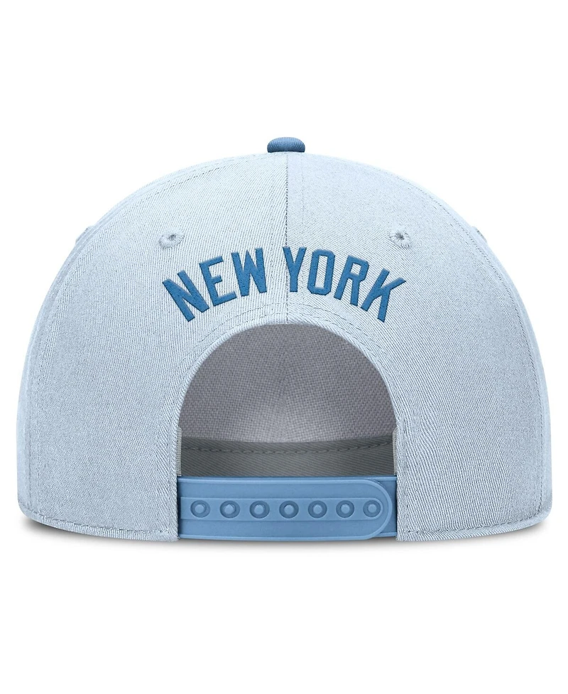 Nike Men's Light Blue New York Yankees Rise Dri-Fit Adjustable Hat