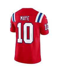 Nike Men's Drake Maye Red New England Patriots Alternate Vapor F.u.s.e. Limited Jersey