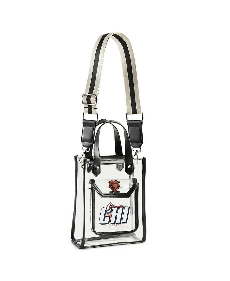 Wear by Erin Andrews Chicago Bears Clear Stadium Crossbody Purse with Coin Pouch