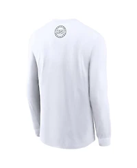 Nike Men's White Michigan State Spartans 2025 Football Fan Raise Your Shield Long Sleeve T-Shirt