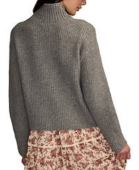 Lucky Brand Women's Ribbed Mock-Neck Sweater