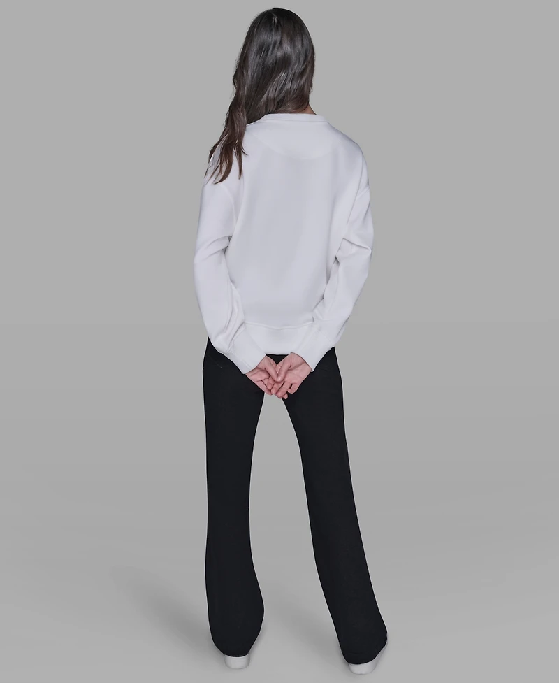 Karl Lagerfeld Paris Women's Eiffel Bow Detail Sweatshirt