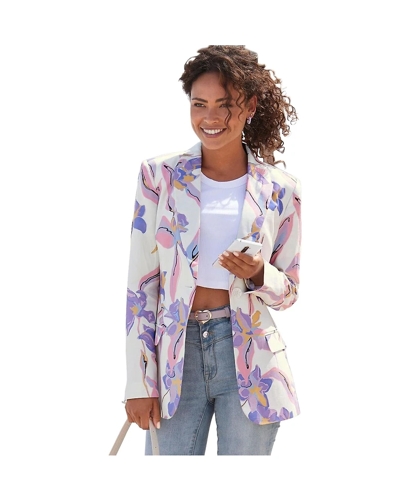 Lascana Women's Floral Print Blazer
