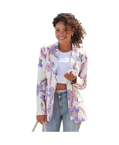 Lascana Women's Floral Print Blazer