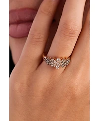 Le Vian Chocolate Ombre Diamond Cluster Ring (1 ct. t.w.) 14k Rose Gold, White Gold or Yellow