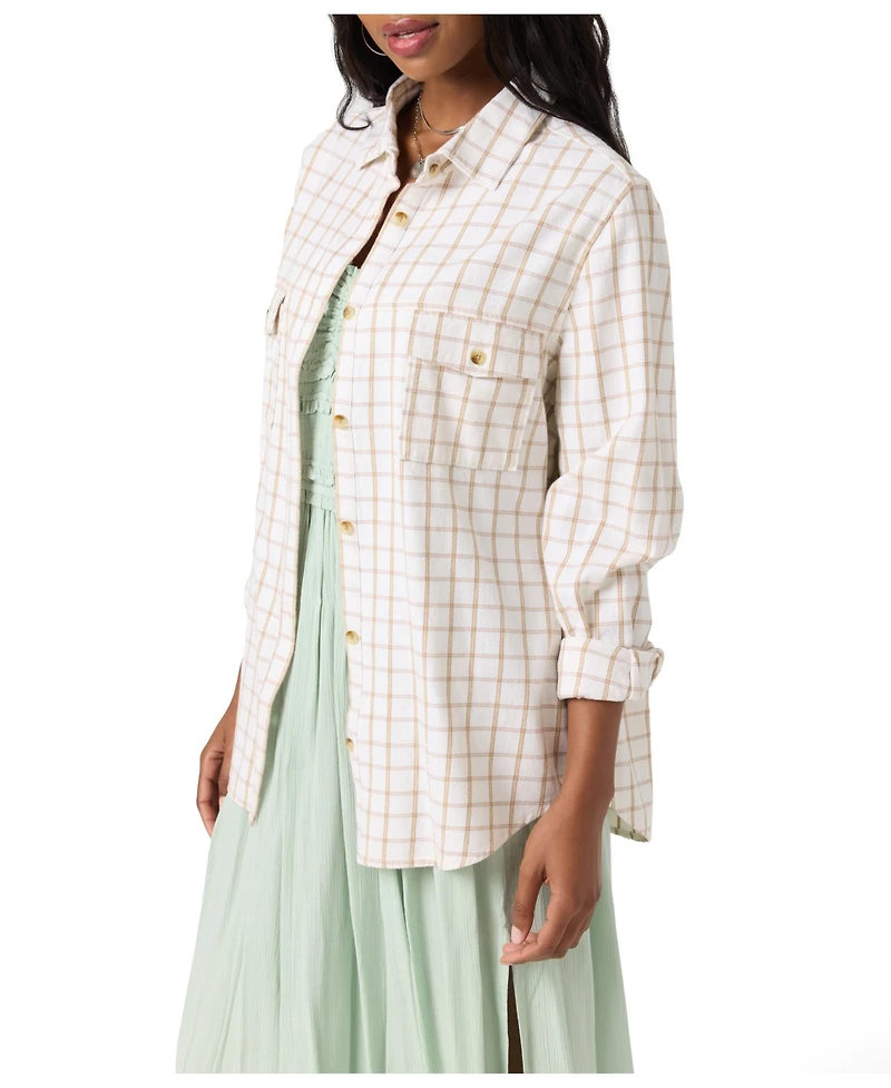 O'Neill Women's Brooks Long Sleeve Flannel Shirt