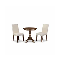 East West Furniture 3-Pc Dining Set