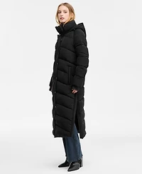 Bcbg Women's Hooded Water-Resistant Maxi Puffer Coat, Macy's Exclusive
