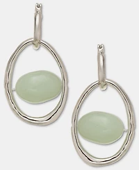 Style & Co Orbital Stone Charm Hoop Earrings, Macy's Exclusive