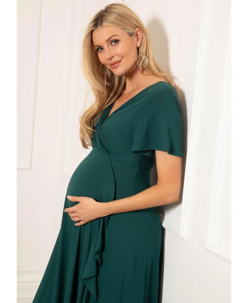 Tiffany Rose Maternity Waterfall Midi Dress