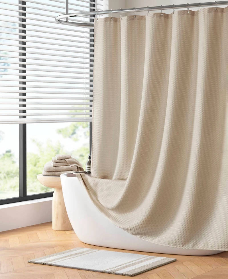 Madison Park Arbor Waffle Shower Curtain, 72" x