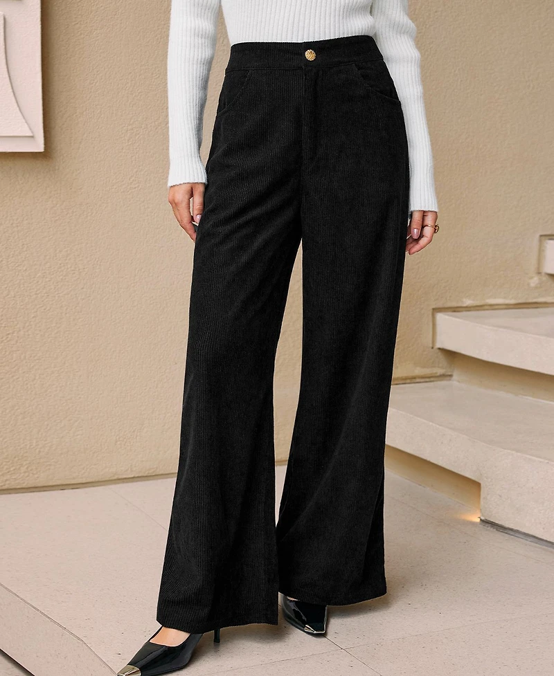 Cupshe Women's City Nights Black Pants