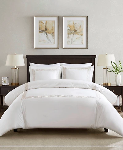 Harbor House Nile Embroidery 3-Pc. Duvet Cover Set, Full/Queen