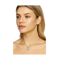 Knot Necklace With Cubic Zirconia Stones
