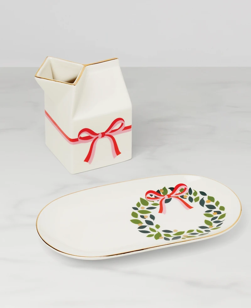 Kate Spade Be Jolly Milk Cookie Plate