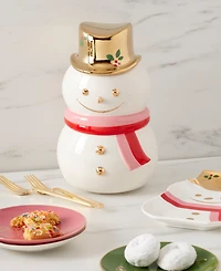 Kate Spade Be Jolly Snowman Cookie Jar