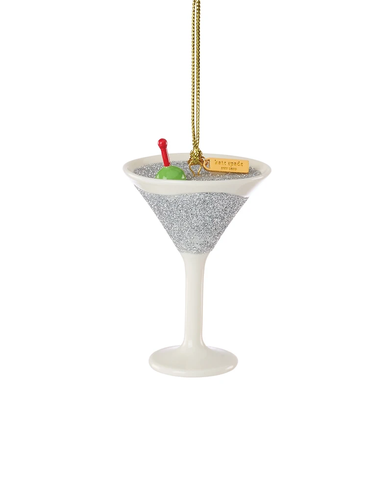 Kate Spade Be Jolly Martini Ornament
