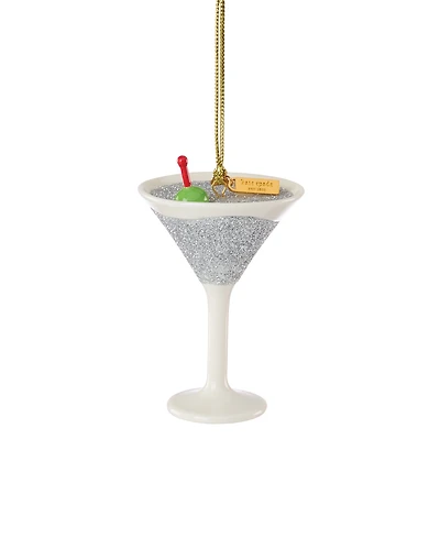 Kate Spade Be Jolly Martini Ornament
