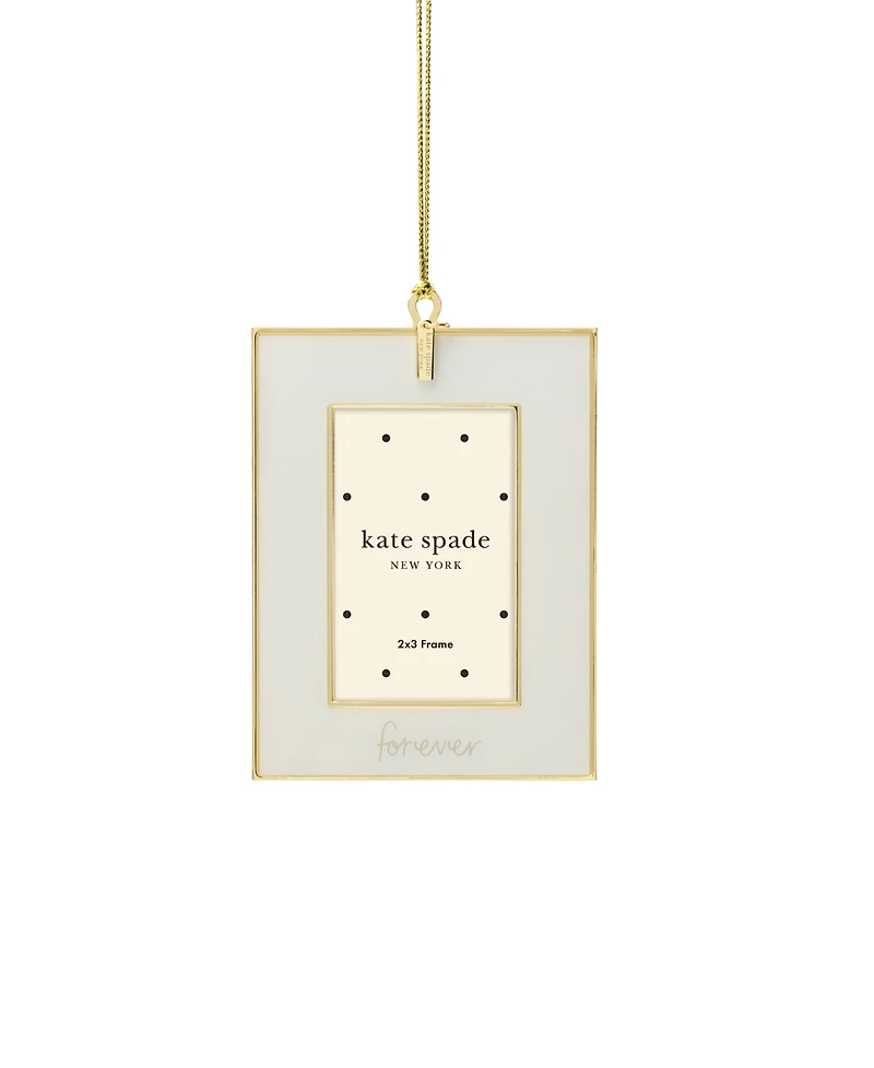 Kate Spade Be Jolly "Forever" Mini Frame Ornament
