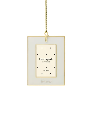 Kate Spade Be Jolly "Forever" Mini Frame Ornament