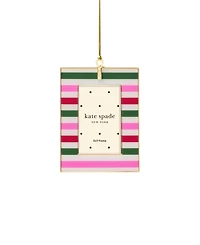 Kate Spade Be Jolly Mini Frame Ornament, stripe