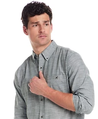 Weatherproof Vintage Men's Winter Chambray Solid Shirt