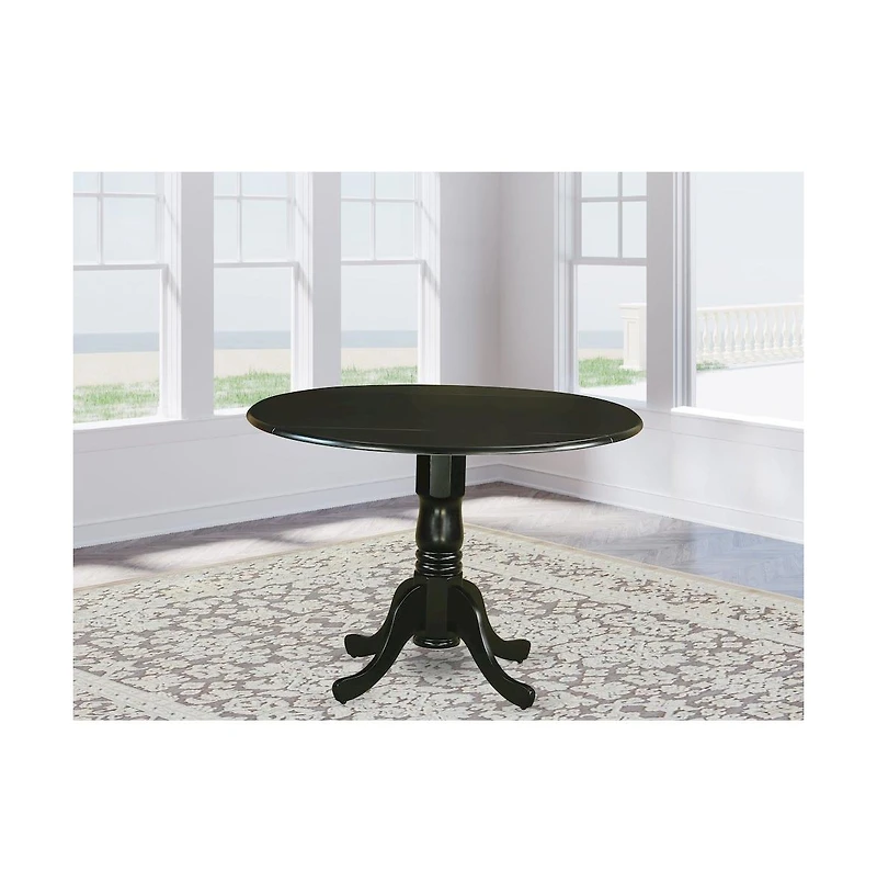 East West Furniture Dining Room Set Black