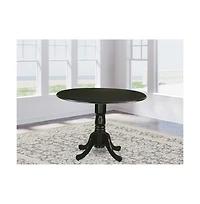 East West Furniture Dining Room Set Black