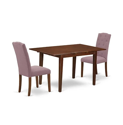East West Furniture Dining Room Set Mahogany