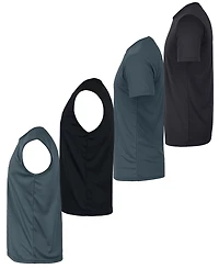 Galaxy By Harvic Men's 4-Pack Crewneck Regular Fit T-Shirt
