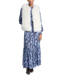 Michael Kors Women's Sleeveless Faux Fur Vest
