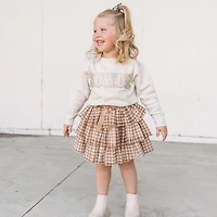 Sweet Wink Little and Big Girls Howdy Patch Sweatshirt