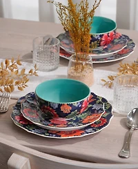 222 Fifth Chintz 12-Pc. Dinnerware Set, Service for 4