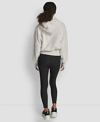 Dkny Sport Women's Faux-Fur Zip-Front Bomber Jacket