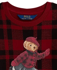 Polo Ralph Lauren Girls 2T-6X Long Sleeves Plaid Sweatshirt