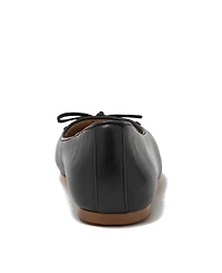 Lands' End Women's Essential Leather Ballet Flats