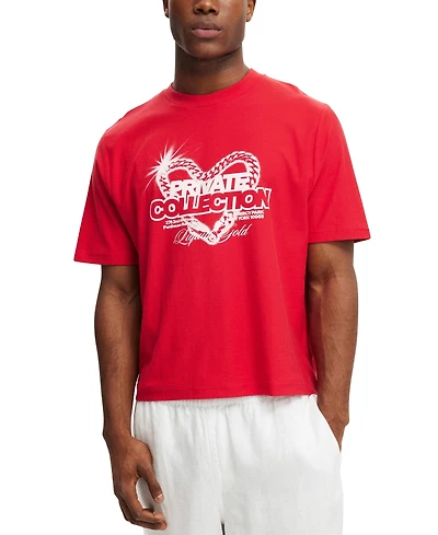 Cotton On Men's Cropped Fit Graphic T-Shirt
