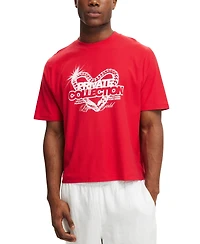 Cotton On Men's Cropped Fit Graphic T-Shirt