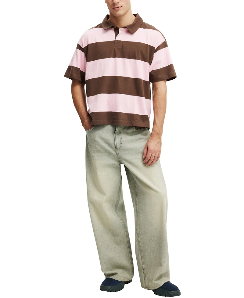 Cotton On Men's Cropped fit Short sleeve Polo Shirt