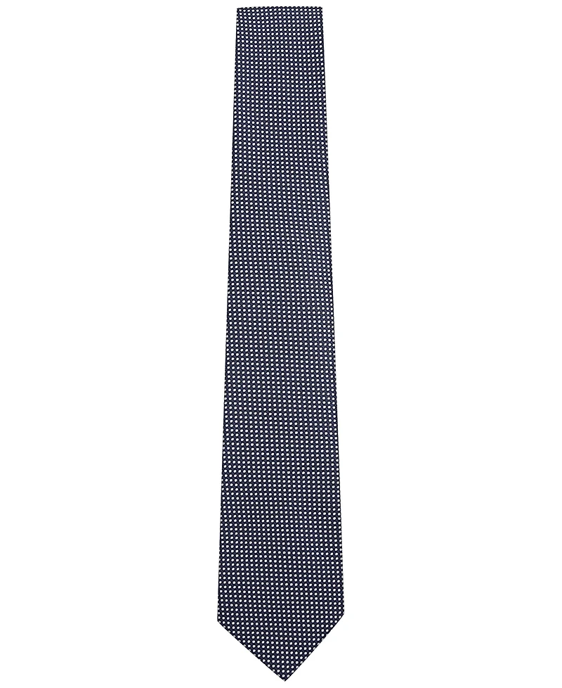 Tom Baine Men's Classic Pin Grid Pattern Tie