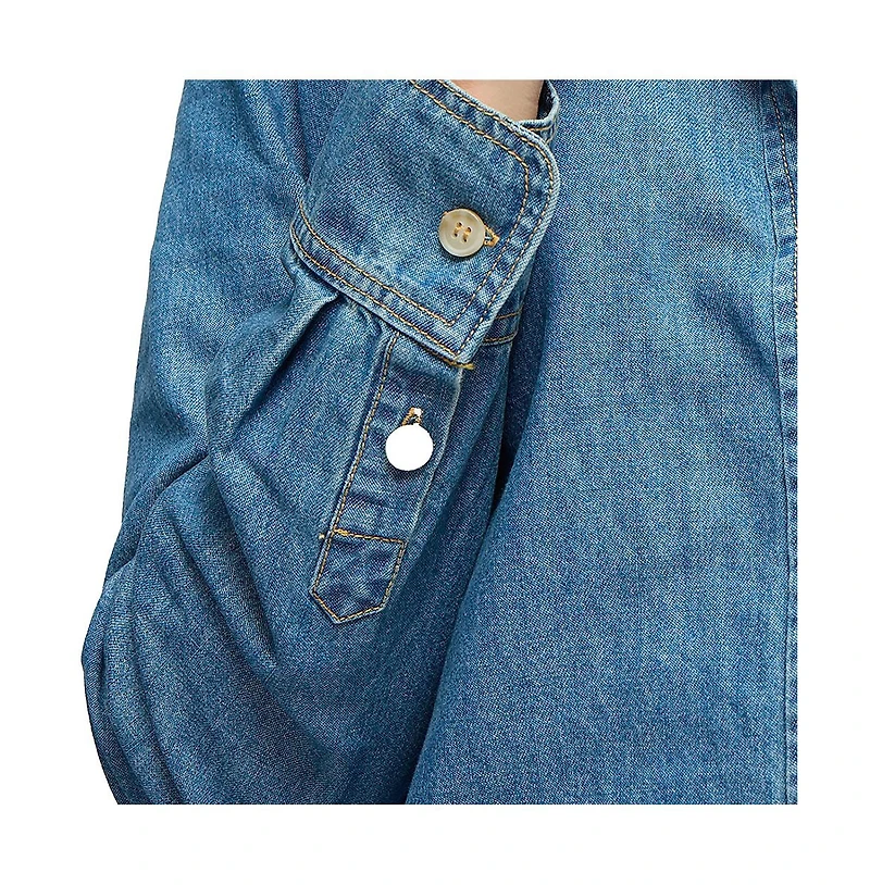 Ingrid + Isabel Denim Button Down Shirt